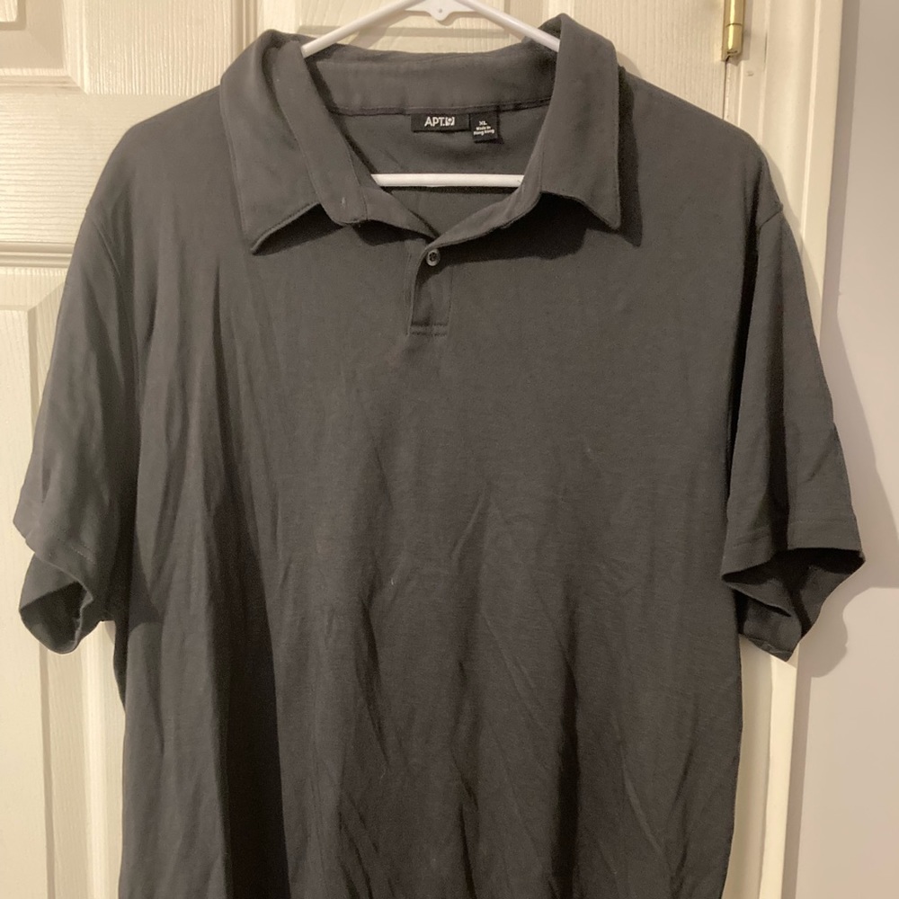 Grey Apt9 Mens Polo Shirt XL